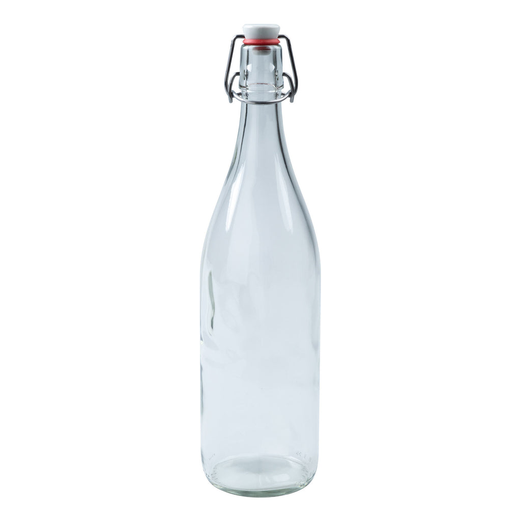 Patentkorkflaske glass 1000 ml med bøylelukking - Dr. Oetker forfra