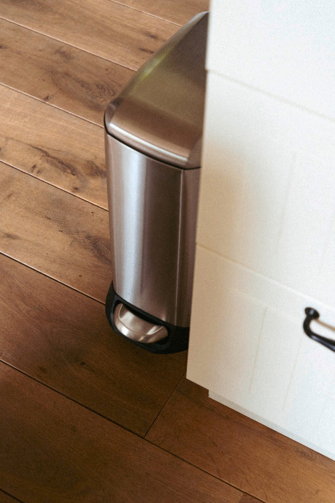 Pedalspann 12 L Easy-Close rustfritt stål sideprofil