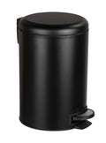 Pedalspann 12 L svart med uttakbar innsats rustfritt stål forfra