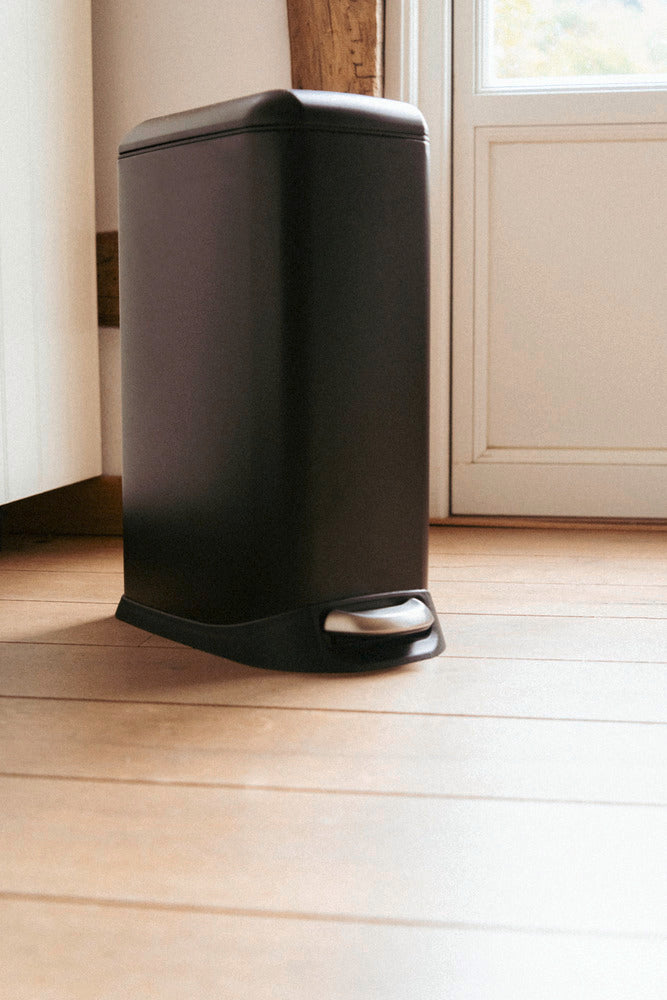Pedalspann 20 L rustfritt stål svart med uttakbar innsats - Wenko pedal og bunn