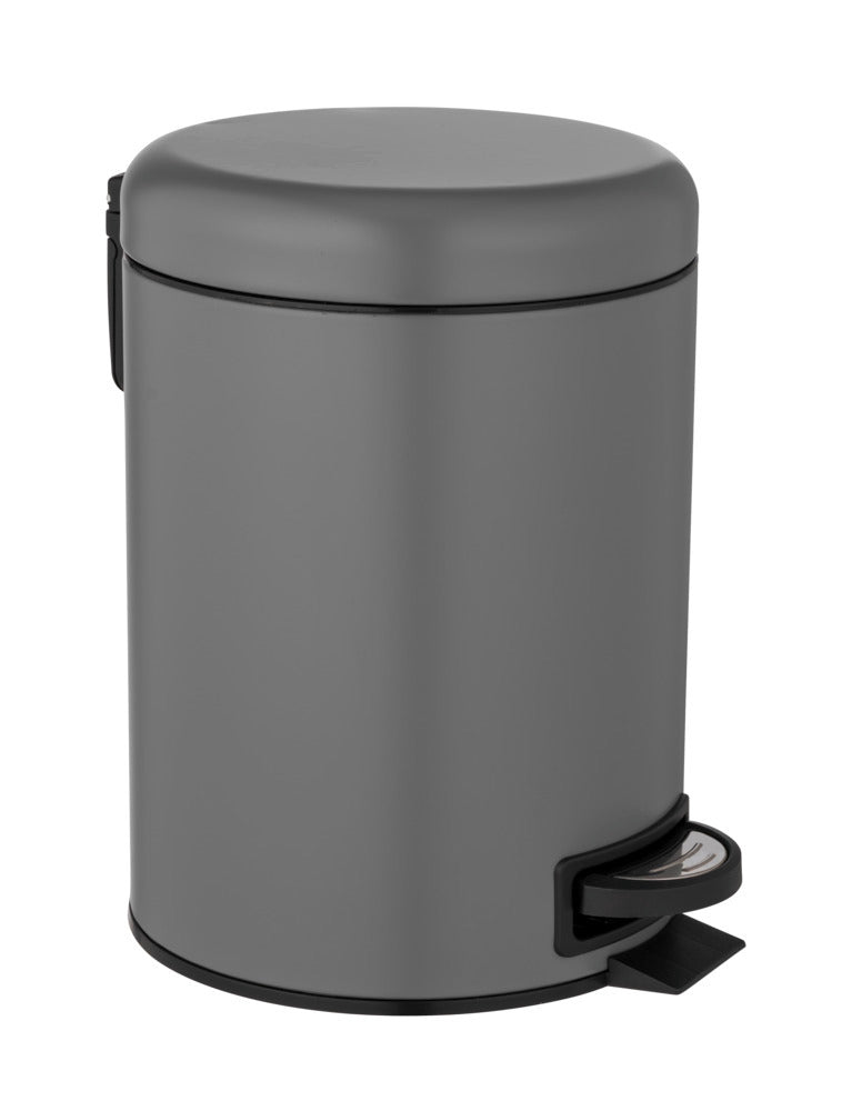 Pedalspann 5 L grå stål med uttakbar innsats forside