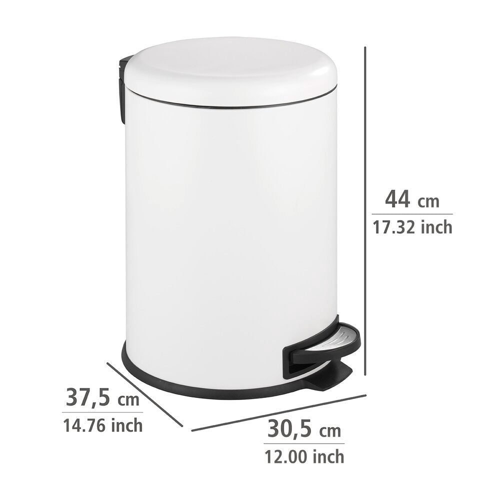 Pedalspann Leman Easy Close hvit 20 L - WENKO pedal nærbilde