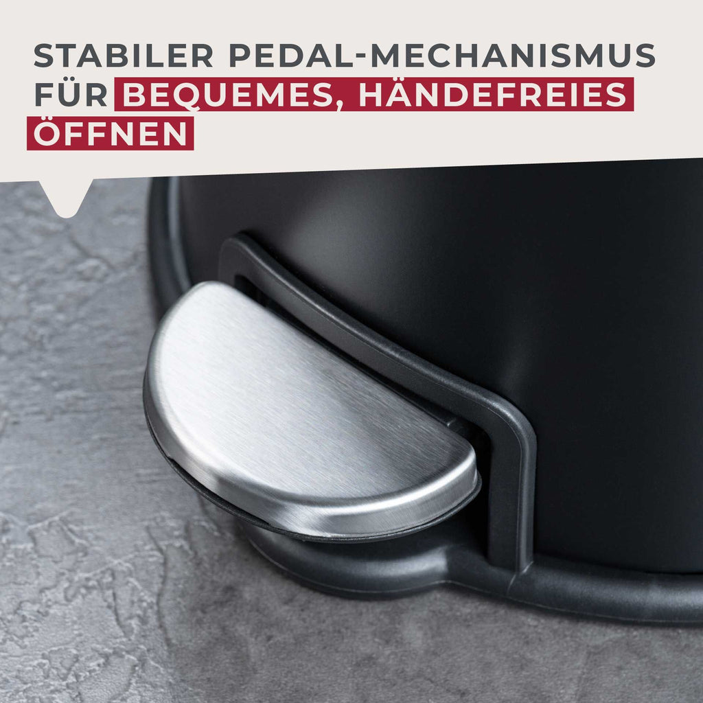 Pedalspann Milano svart 3 L - pedal nærbilde