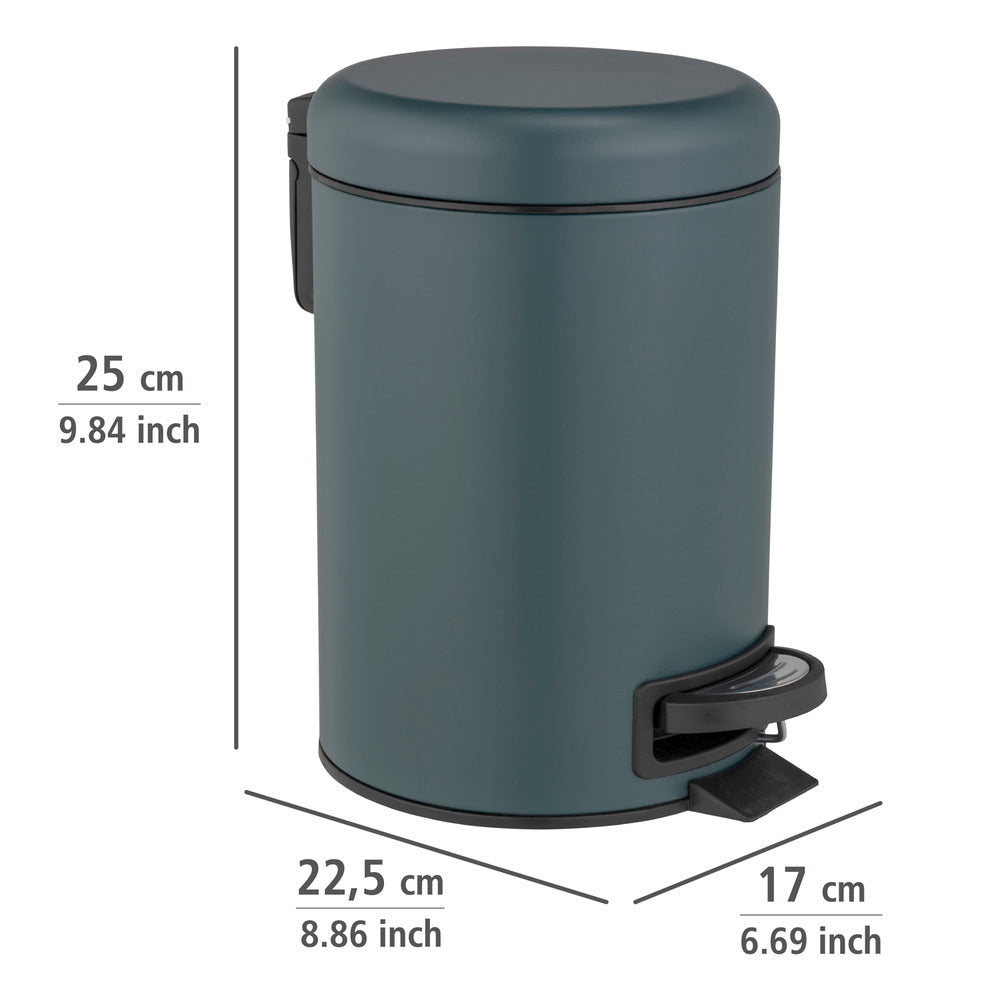 Pedalspann mørkegrønn metall 3 L Leman - WENKO sideprofil