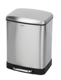 Pedalspann rustfritt stål 2 x 12 L soft close - Wenko forfra