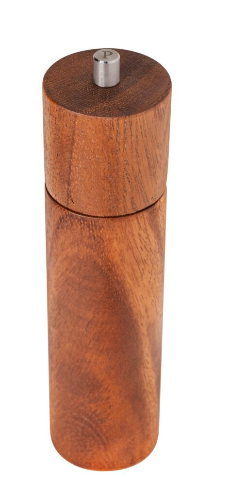 Bakside av pepperkvern akasietre og rustfritt stål 21,5 cm keramisk verk