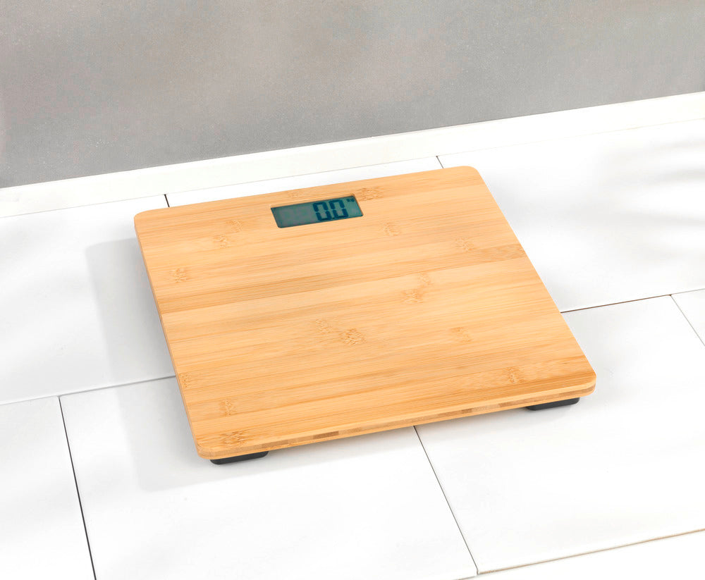 Personvekt digital bambus opptil 180 kg - Wenko komplett sett i baderom