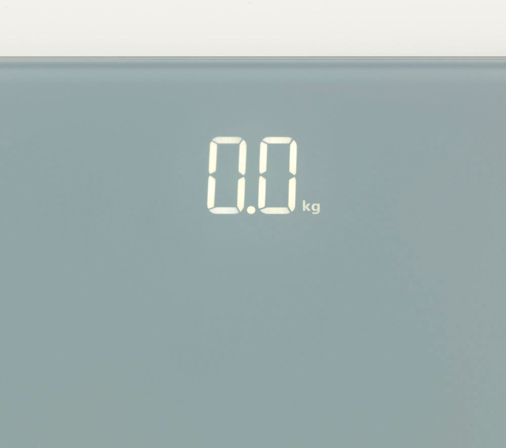 Personvekt digital grå med LED-display glass 150 kg - WENKO med vektindikator