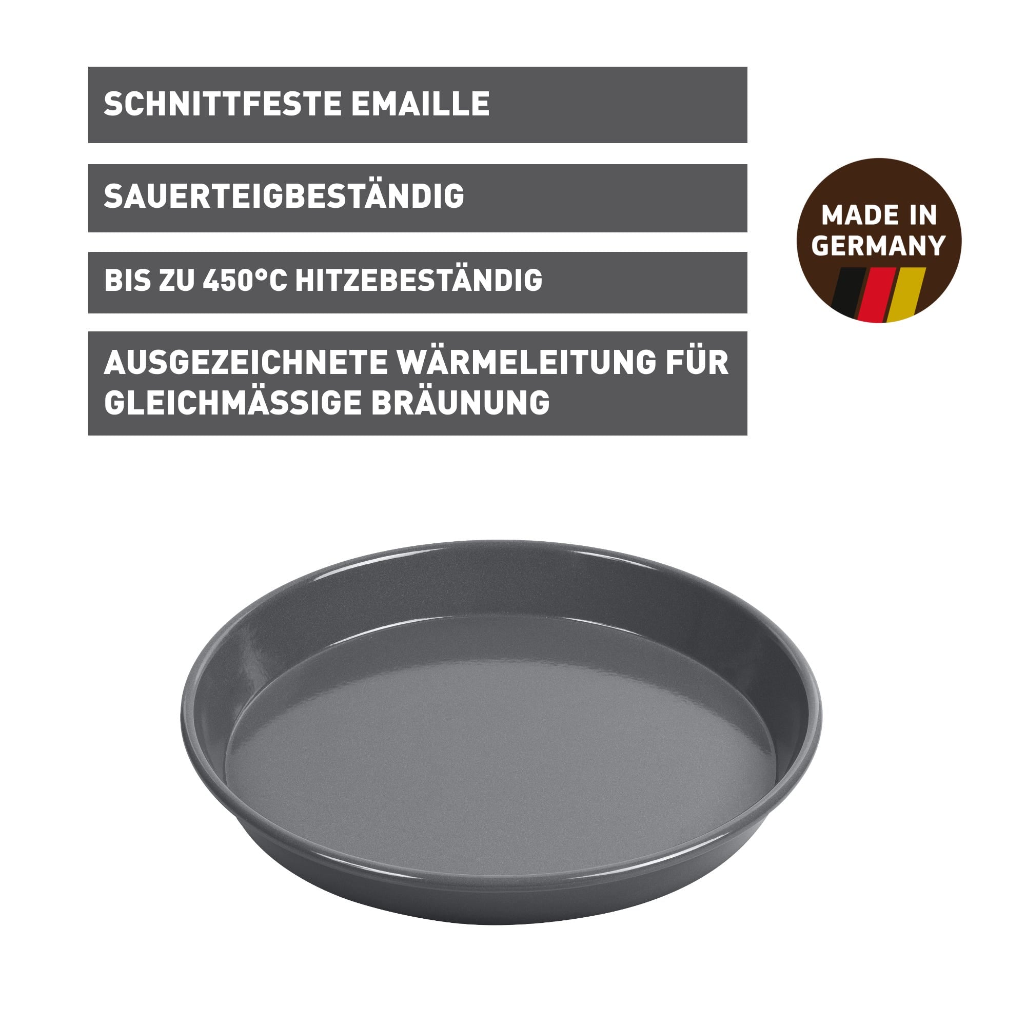 Pie- og pizzaplate 30 cm non-stick La Forme Plus - Kaiser bakside
