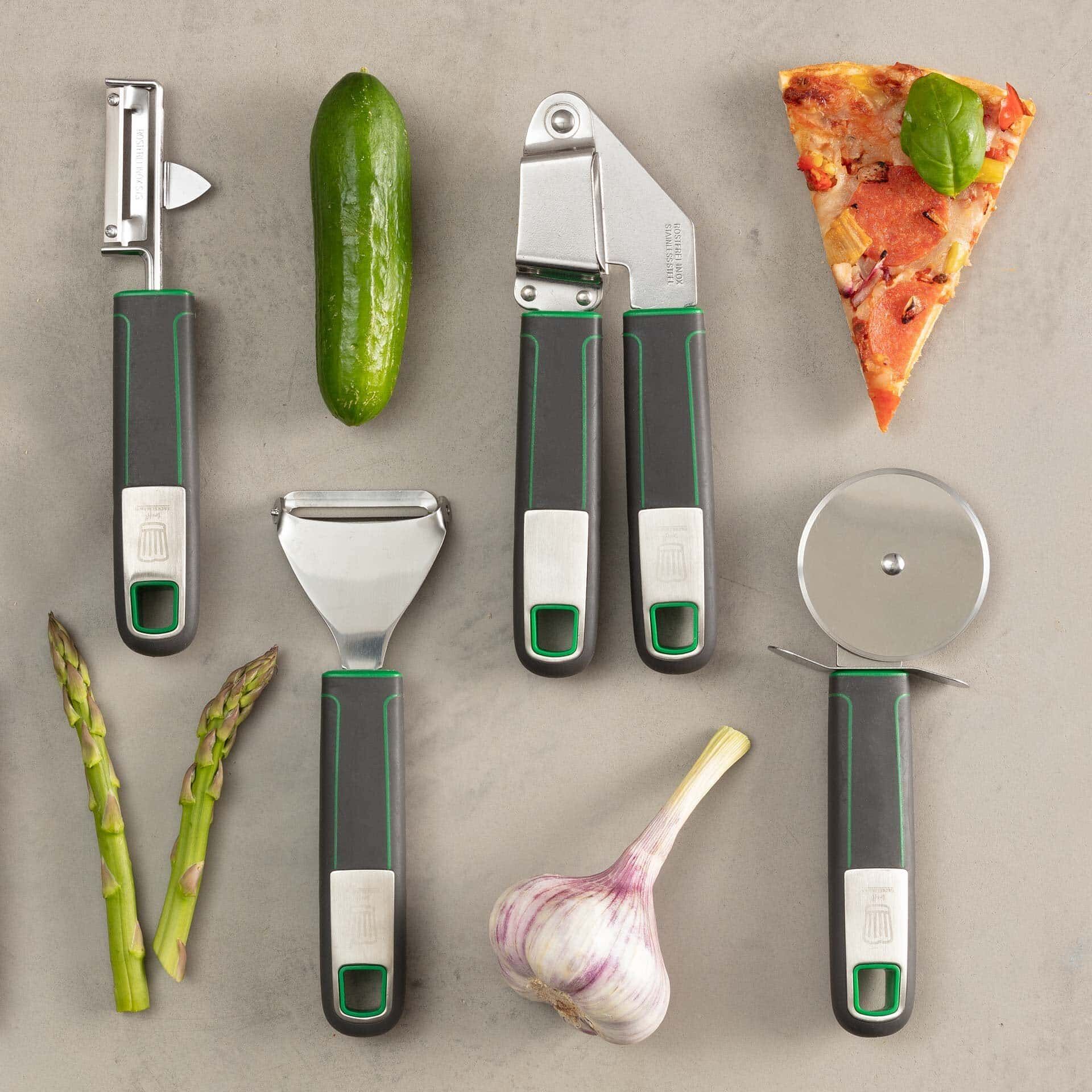Pizzahjul 18 cm rustfritt stål - Chefkoch trifft Fackelmann bakside