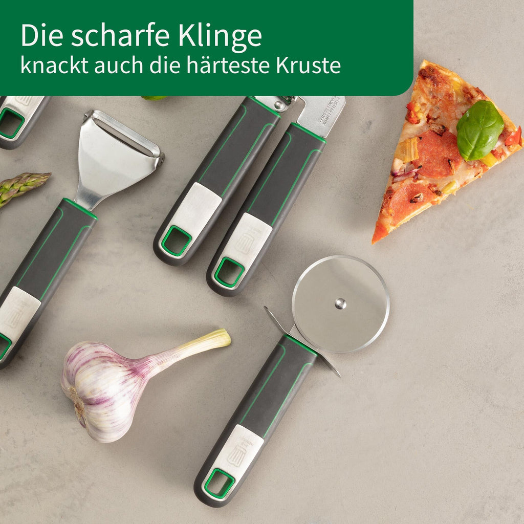 Pizzahjul 18 cm rustfritt stål - Chefkoch trifft Fackelmann sett fra siden