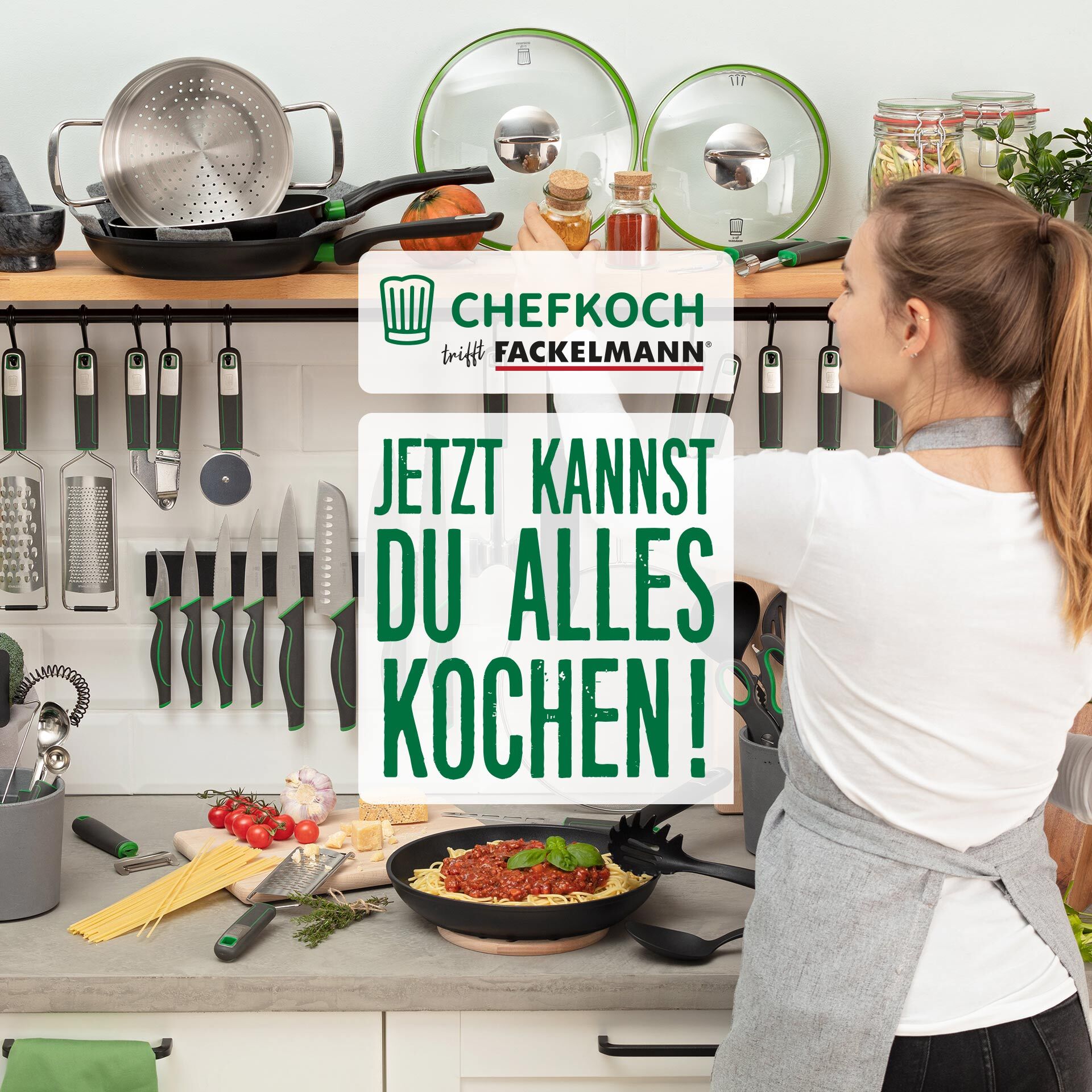 Pizzahjul 18 cm rustfritt stål - Chefkoch trifft Fackelmann i emballasje