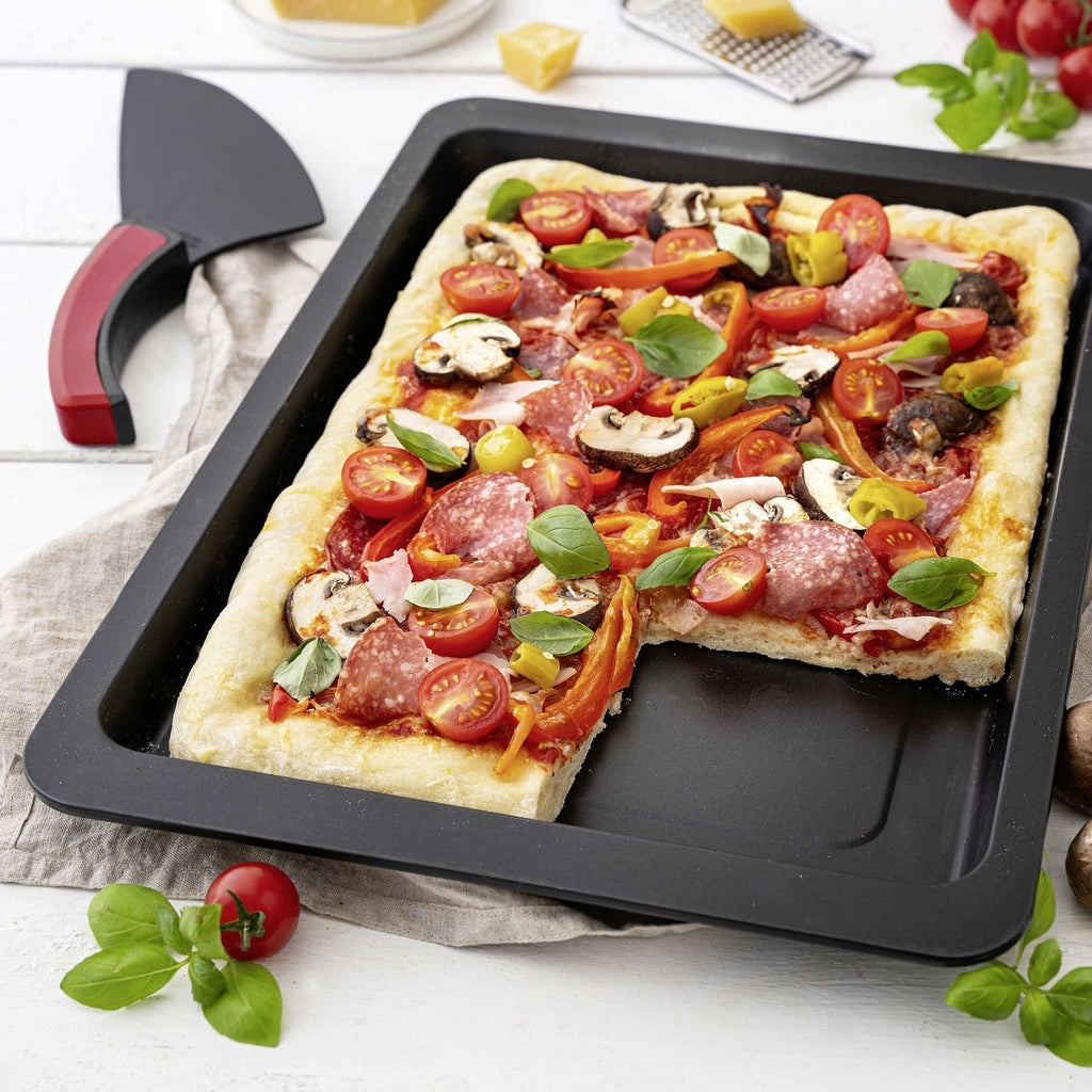 Bakside av Pizzaplate rektangulær 42x29 cm non-stick - Zenker