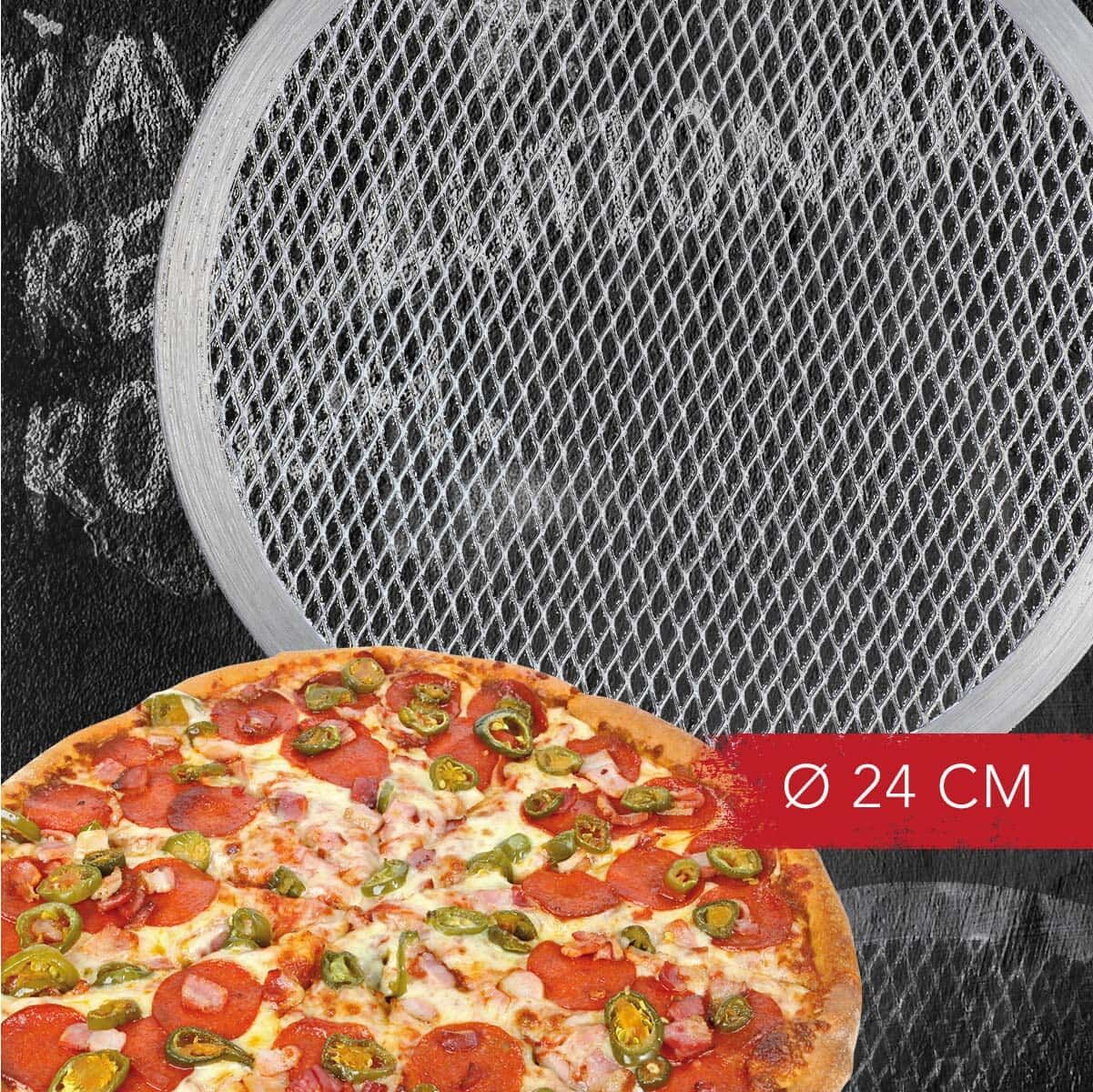 Pizzaplate perforert Ø24 cm - FMprofessional nærbilde