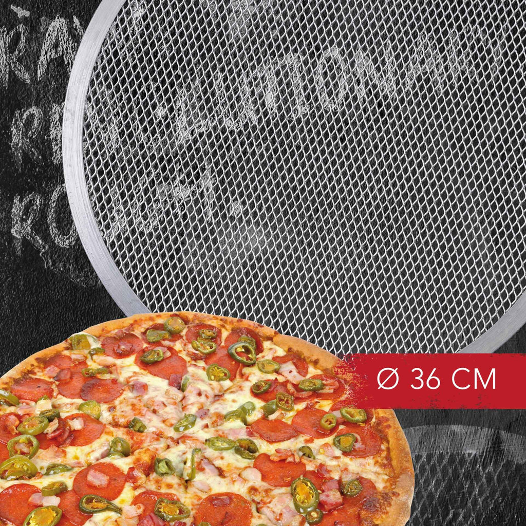 Pizzarist aluminium Ø36 cm med luftsirkulasjon - FMprofessional nærbilde