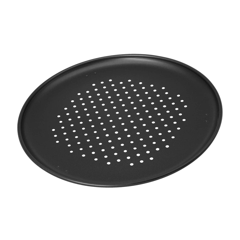 Pizzasett 3-delt med 2 pizzaplater Ø32 cm perforert nærbilde av perforering