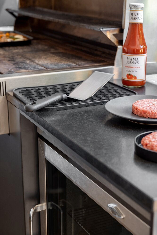 Plancha-spatel rustfritt stål svart BBQ WENKO montert