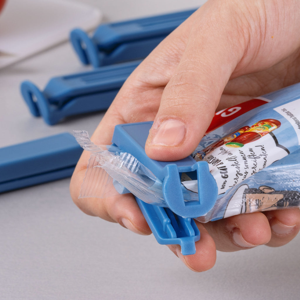 Poseklyper plast blå 11 cm 4-delt sett bakside