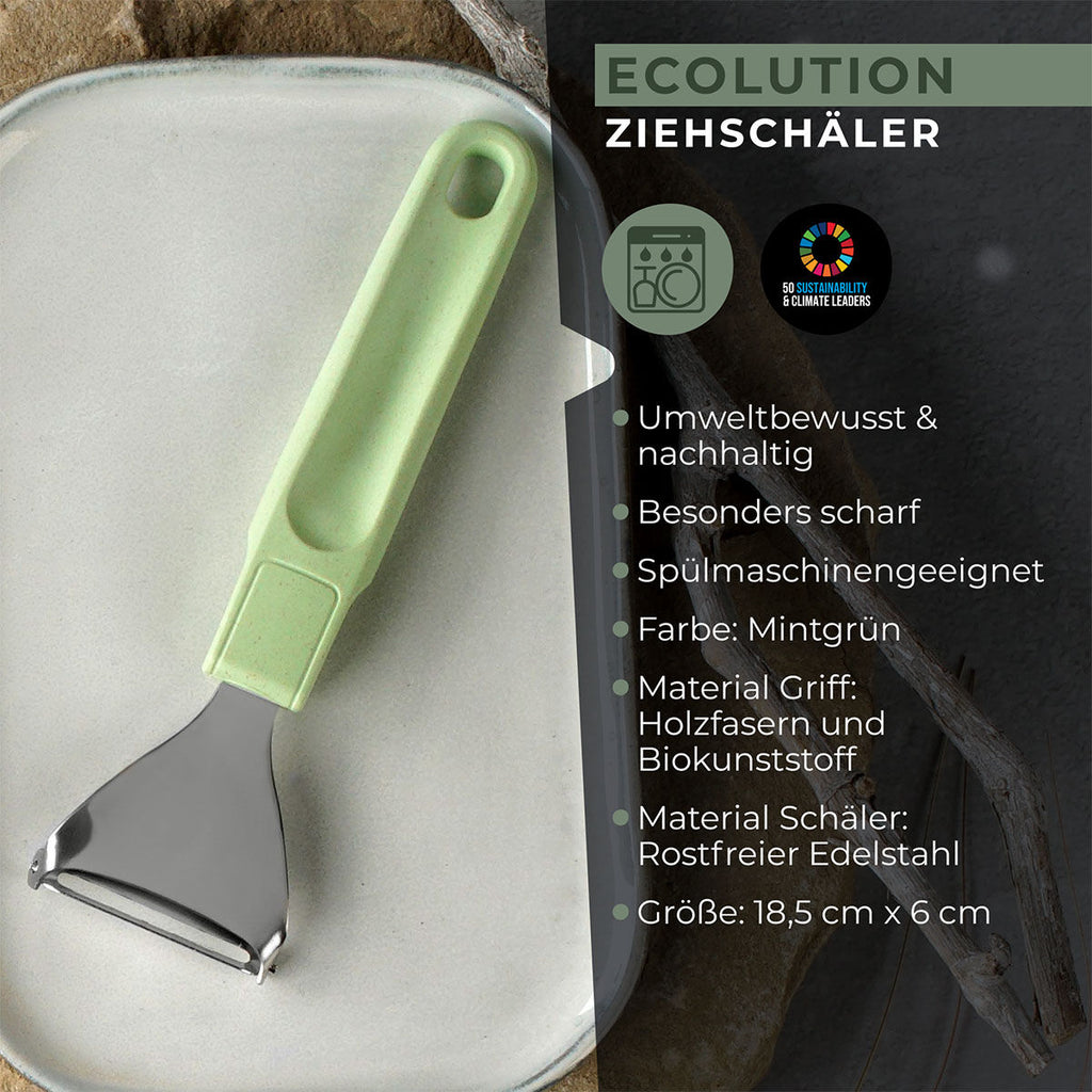 Pakning av Potetskreller Ecolution 18 cm rustfritt stål