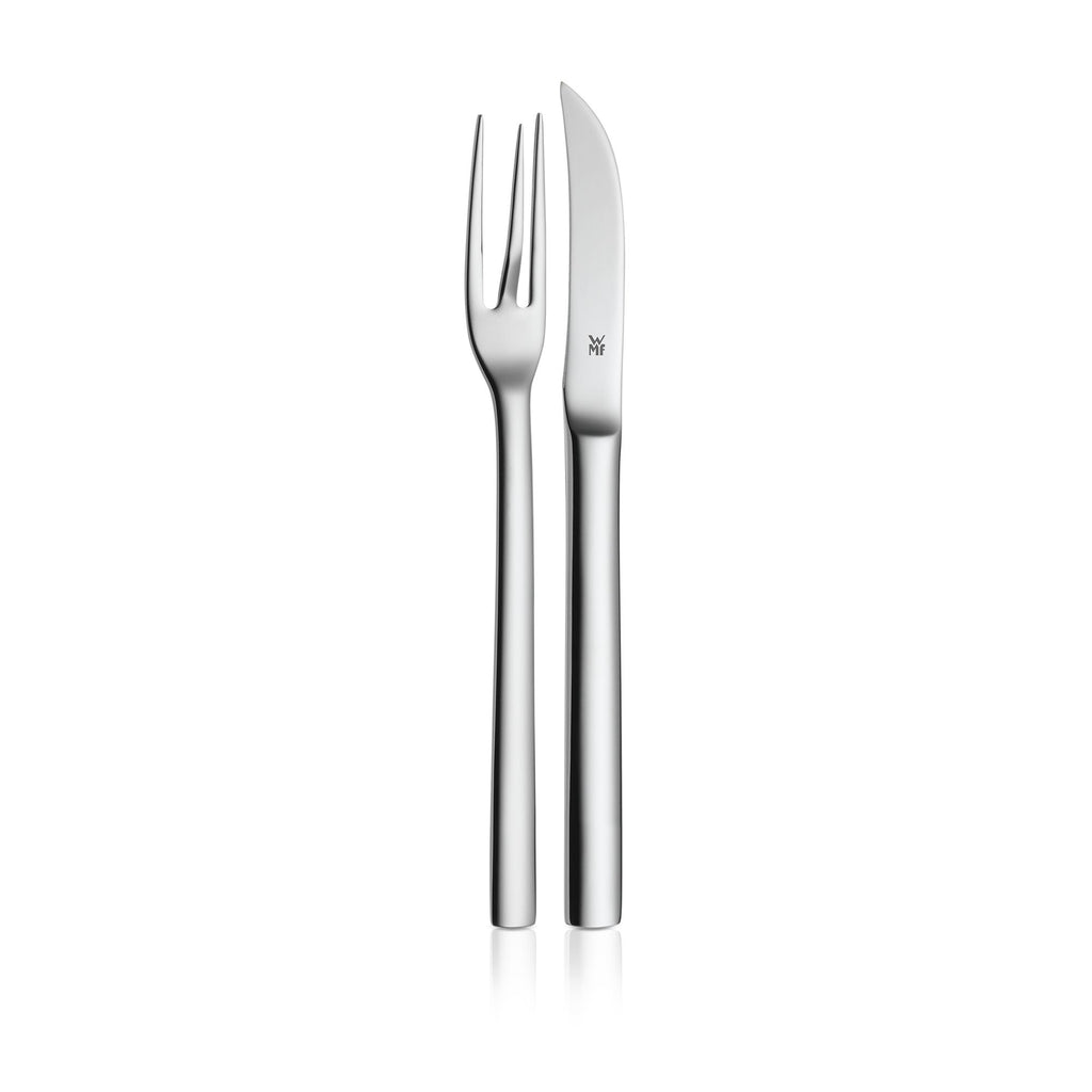 Potetskreller-sett 2-delt med gaffel og kniv 16 cm forfra