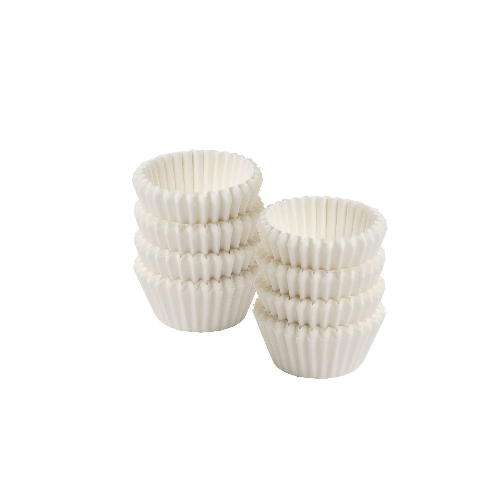 Pralineformer papir Ø2,5 cm hvit 200 stk - Zenker forfra