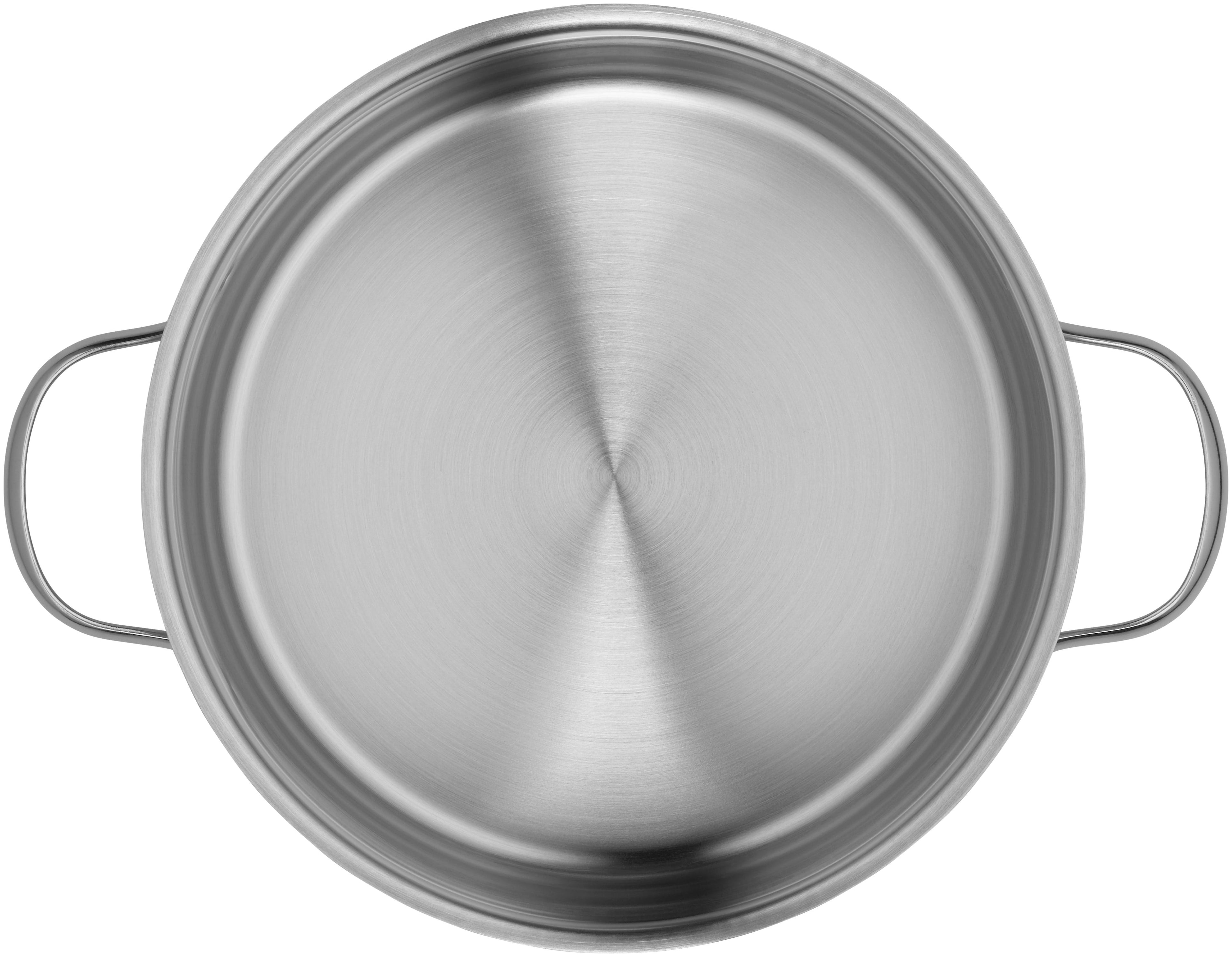 Provence Plus stekegryte med lokk 24 cm rustfritt stål 4,1 L bakside