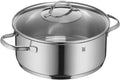 Provence Plus stekegryte med lokk 24 cm rustfritt stål 4,1 L forfra