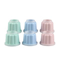 Puddingformer med lokk 150 ml 6 stk pastellfarger plast - Dr. Oetker forfra