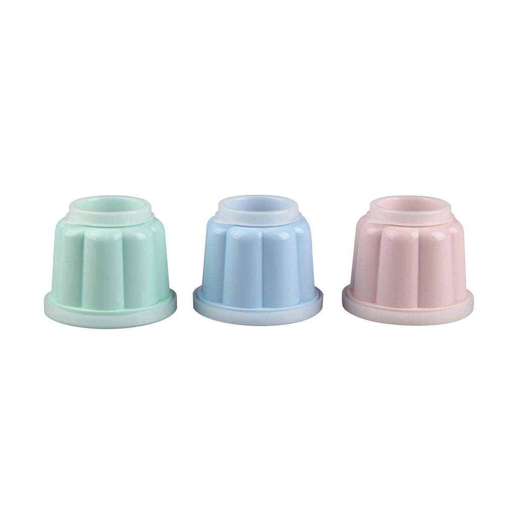 Puddingformer med lokk 150 ml 6 stk pastellfarger plast - Dr. Oetker bakside