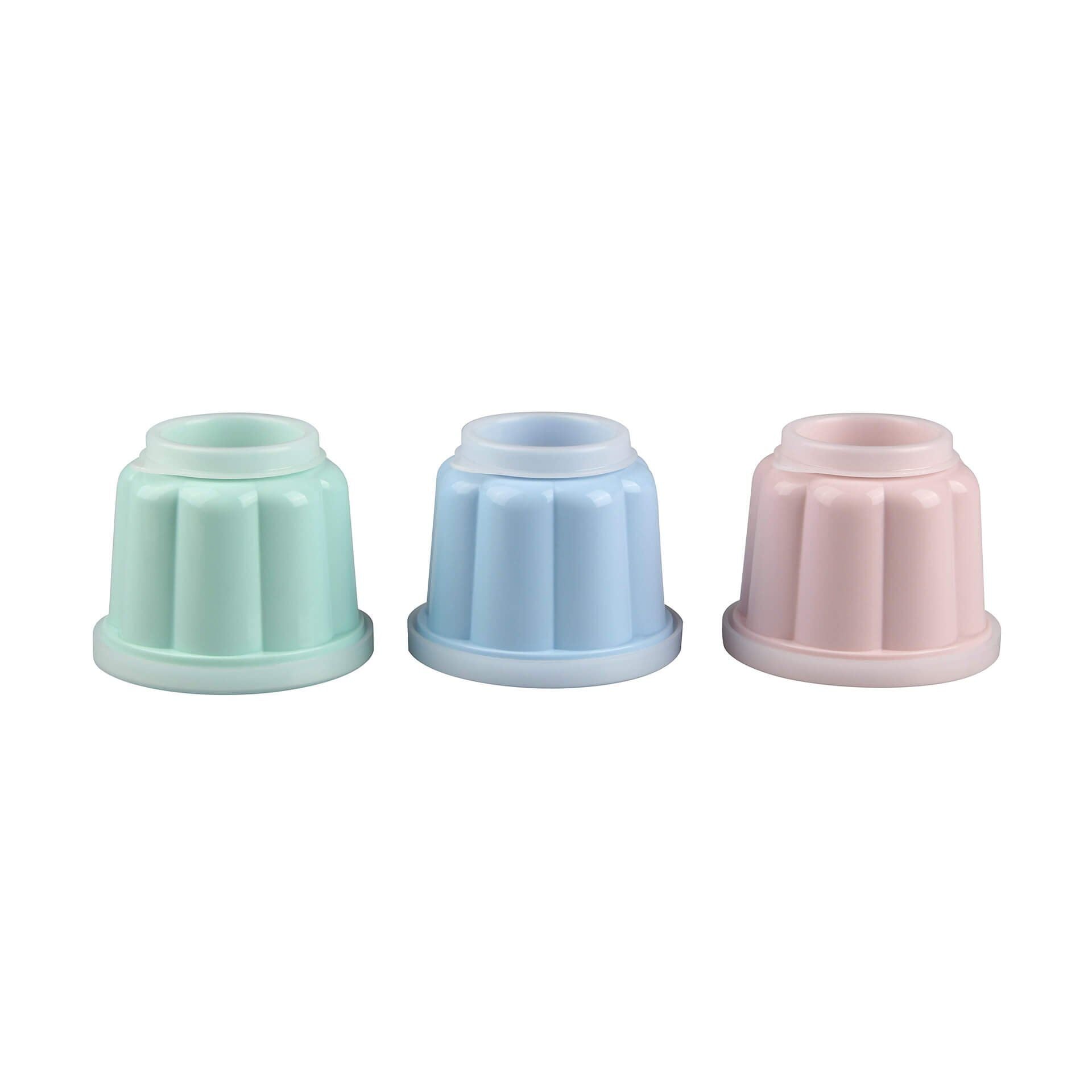 Puddingformer med lokk 150 ml 6 stk pastellfarger plast - Dr. Oetker bakside