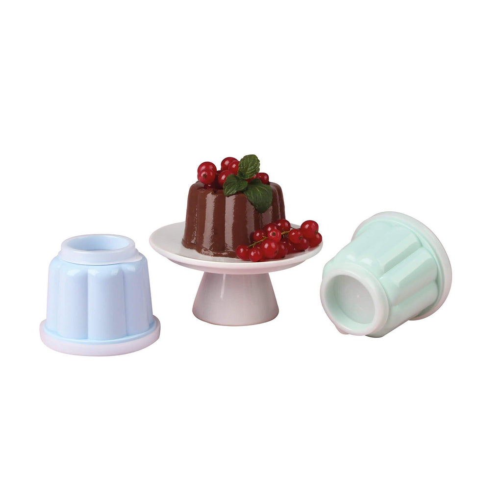 Puddingformer med lokk 150 ml 6 stk pastellfarger plast - Dr. Oetker detalj