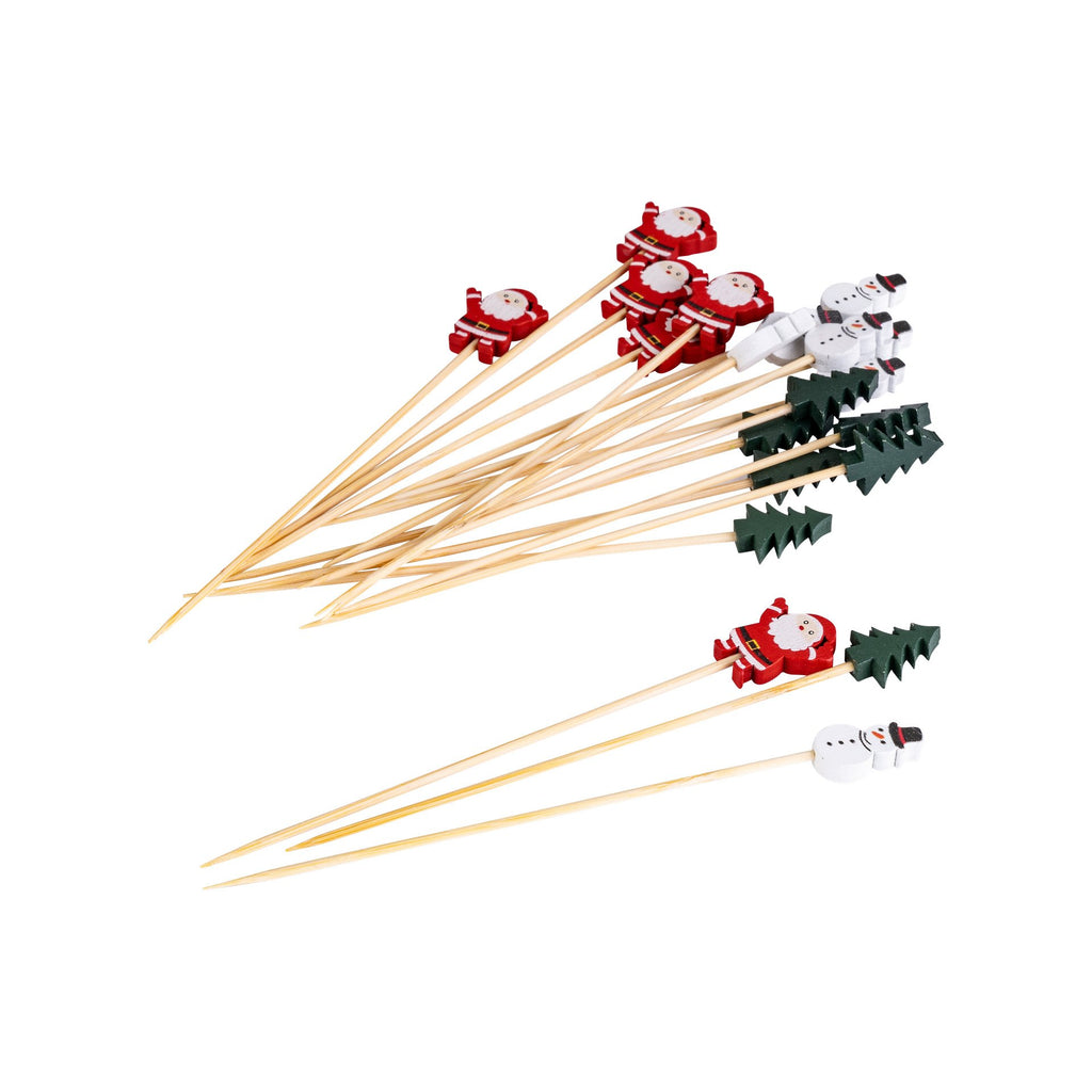 Pyntepinner jul bambus 13 cm Holiday Joy 20 stk - Dr. Oetker i pakken sett forfra