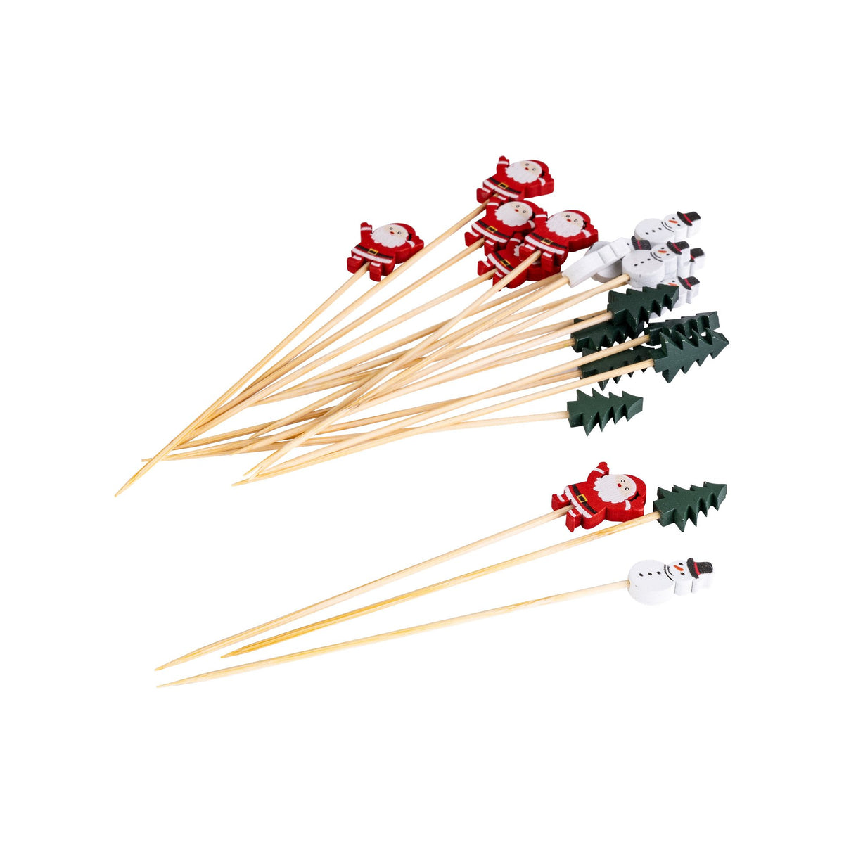 Pyntepinner jul bambus 13 cm Holiday Joy 20 stk - Dr. Oetker i pakken sett forfra