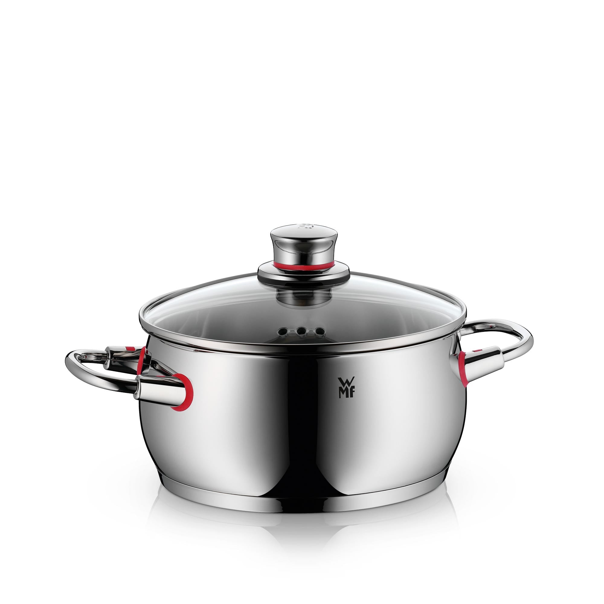 Quality One stekegryte med lokk 20 cm rustfritt stål 3,2 L forfra