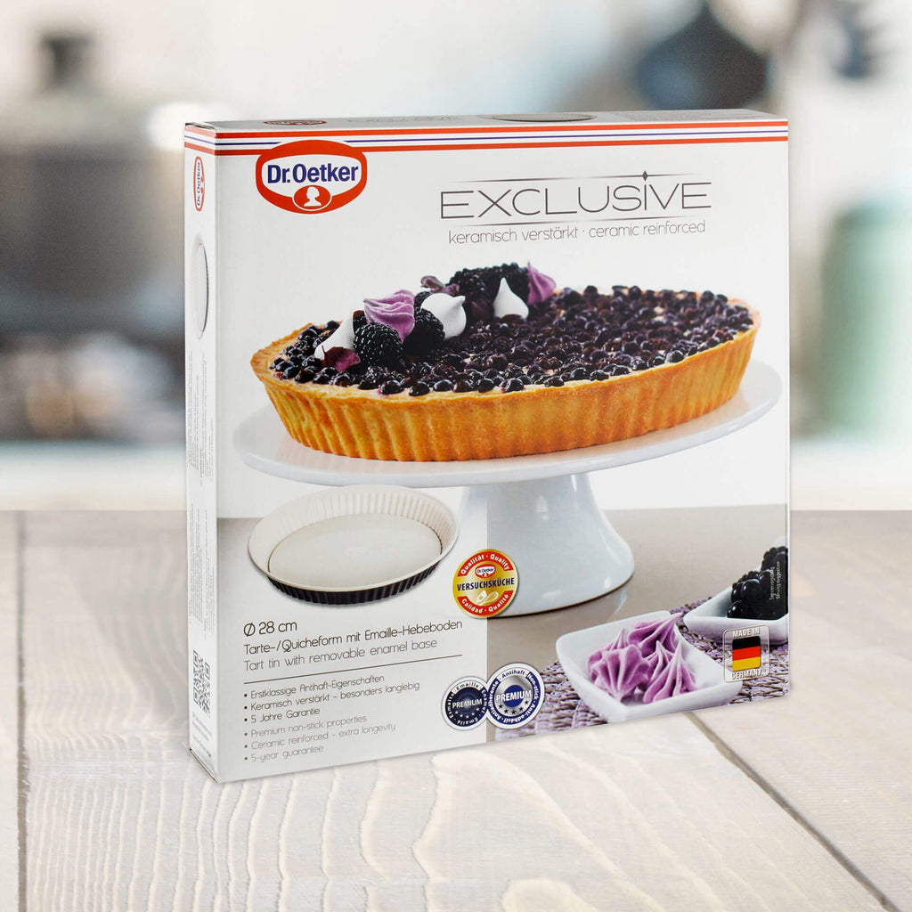 Detalj av løs bunn på Quicheform med emaljebunn og løs bunn Ø28 cm - Dr. Oetker