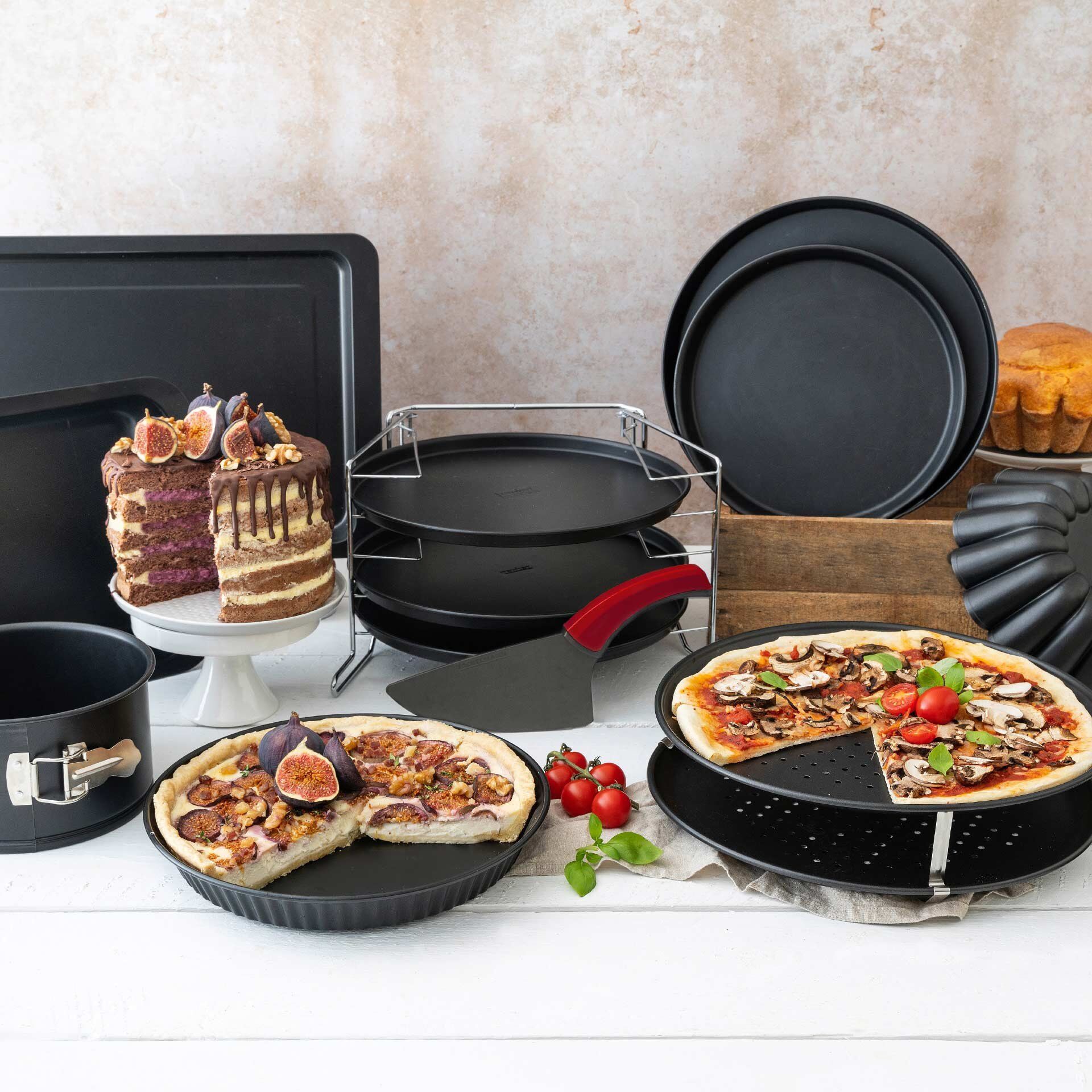 Detalj av non-stick belegg på Quicheform med løs bunn Ø30 cm non-stick - Zenker