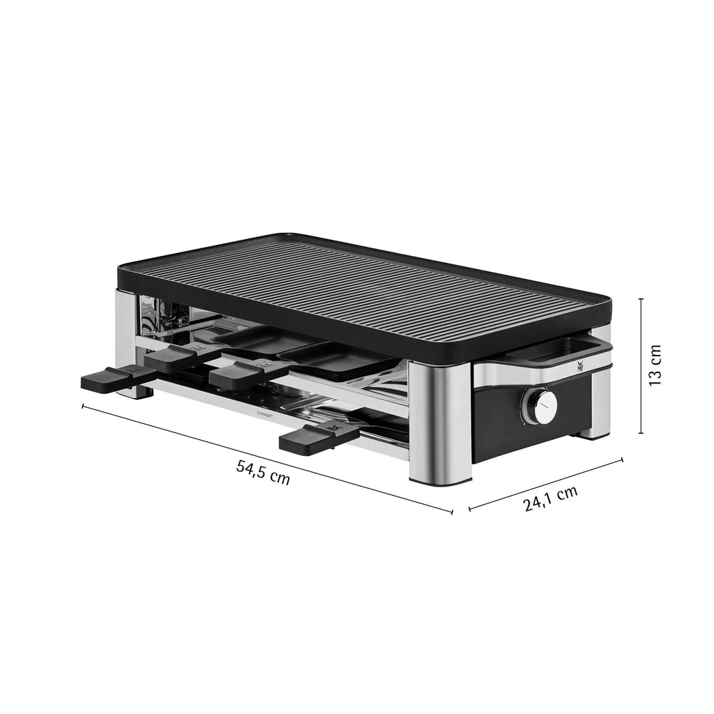 Raclettegrill for 8 personer med non-stick grillplate WMF Lono med tilbehør