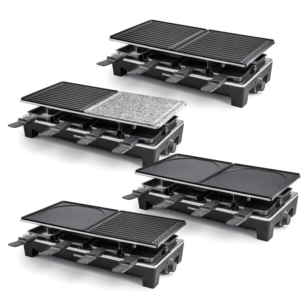 Baksiden av Raclettegrill RCS 1350 med granittplate
