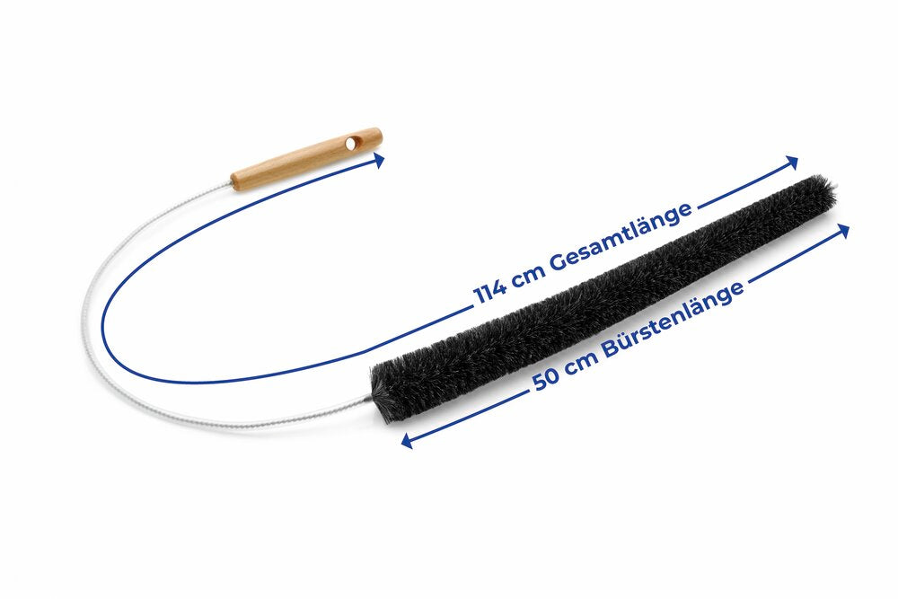 Radiatorbørste 50 cm geithår grå - Maximex bakside