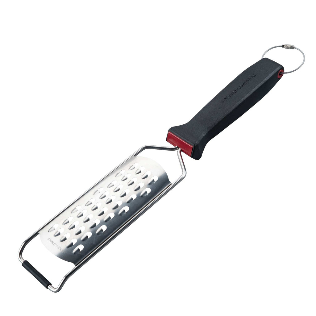 Rasprivjern kort grovt rustfritt stål 37x8 cm - FMprofessional forfra
