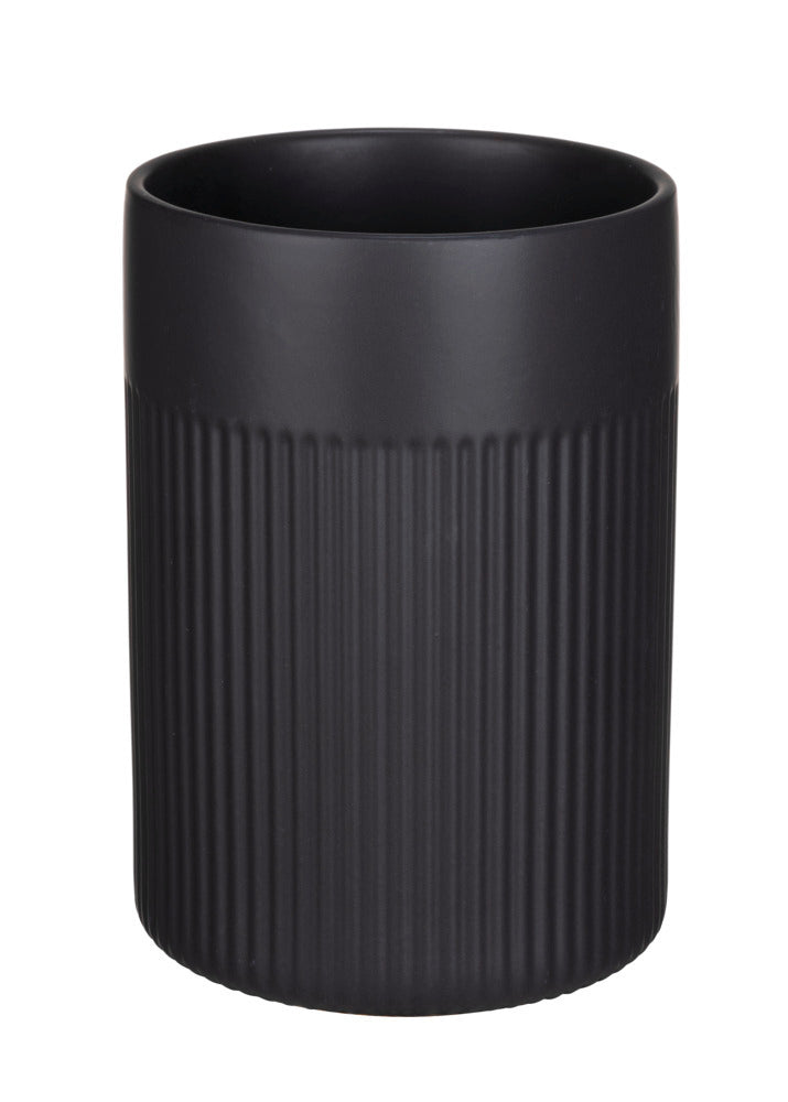 Redskapsholder keramikk svart 1,3 L Ø12x16,5 cm REFIA forfra