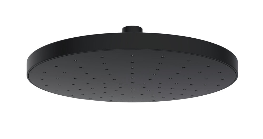 Regndusjhode Automatic Cleaning Ø 22,5 cm svart ABS forfra