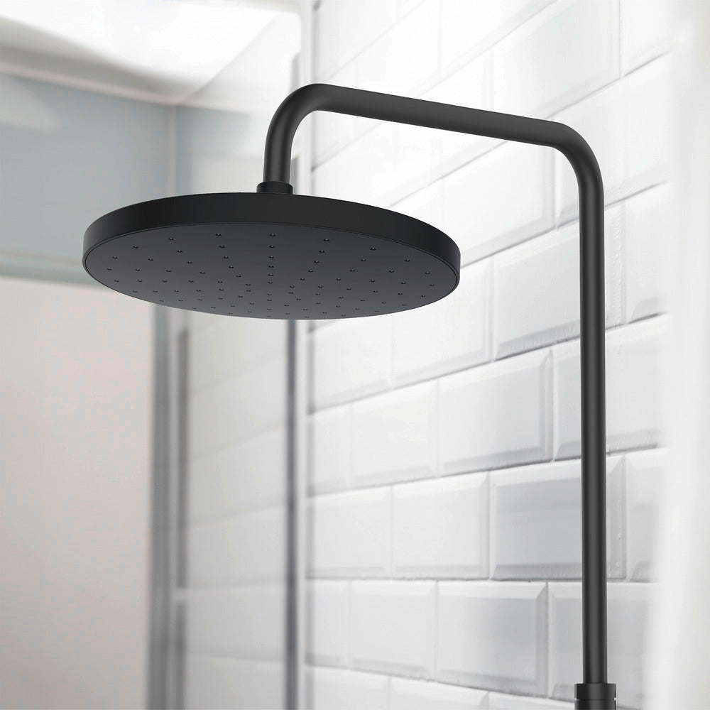 Vannstråler fra Regndusjhode Automatic Cleaning Ø 22,5 cm svart ABS