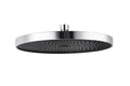 Regndusjhode Softwater krom/svart Ø 26 cm forfra