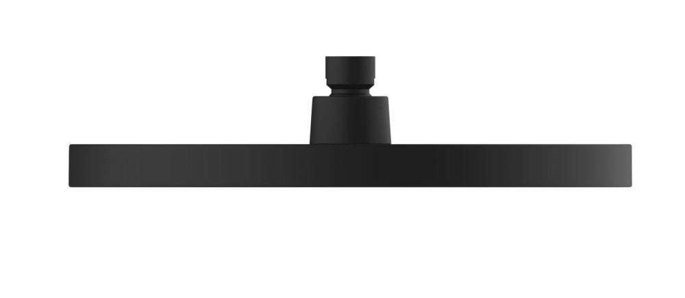 Regndusjhode Softwater svart matt Ø 26 cm ABS vannstråler