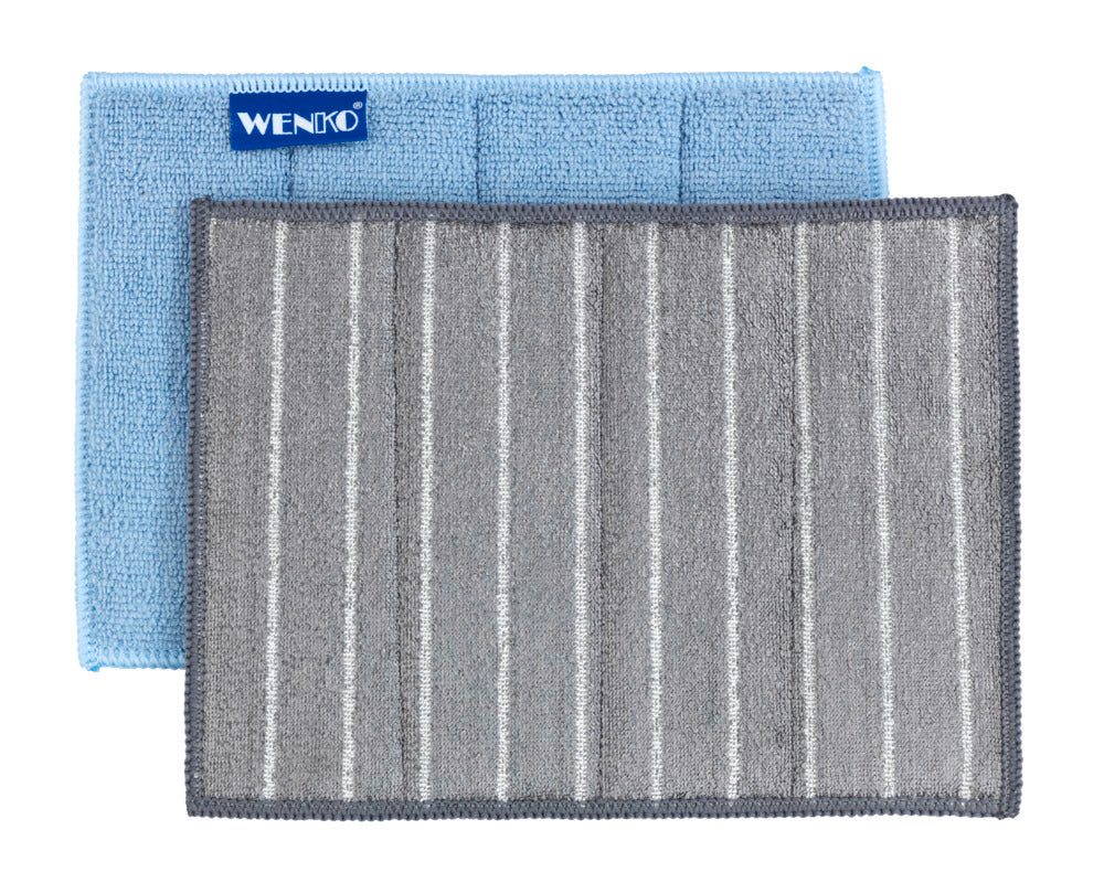 Rengjøringssvamp mikrofiber grå 2-pack - Wenko forfra