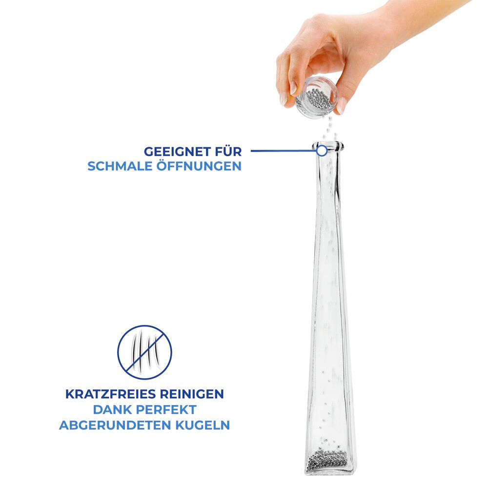 Illustrasjon av Rengjøringskuler rustfritt stål for flasker og karafler Wenko