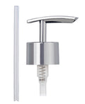 Reservepumpehode krom flat for såpedispenser Ø28 mm forfra