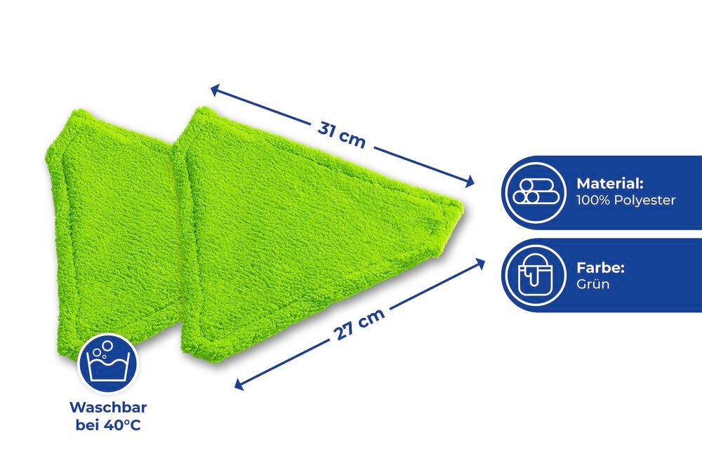 Reservetrekk til triangel-mopp 2-delt sett polyester Maximex med foldet design