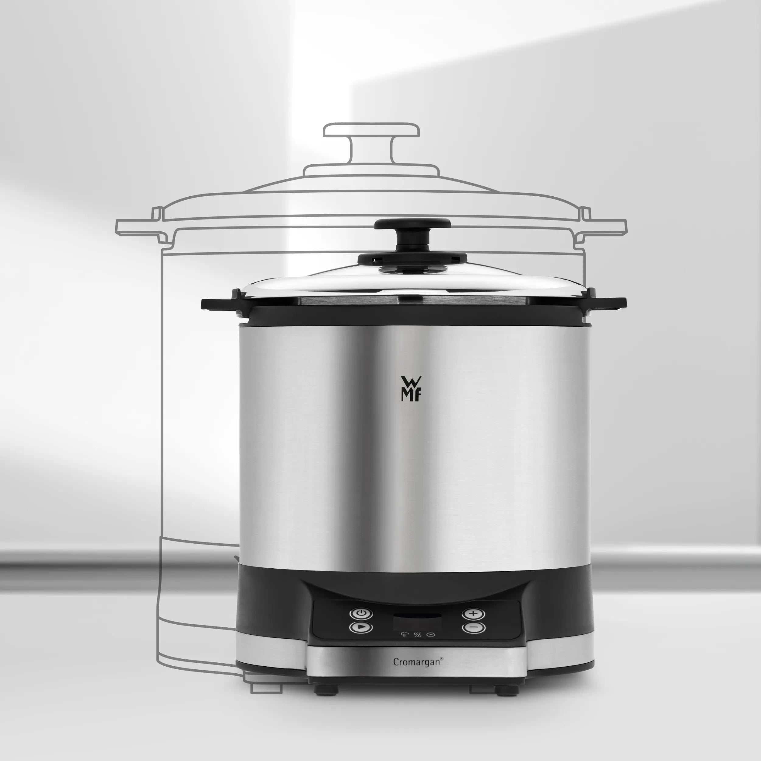 Detalj av non-stick belegg på Riskoker med lunch-to-go-boks 220W non-stick - WMF